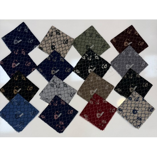 DESENLİ ÇEKME KOTON EŞARP (16 LI MİX PAKET)