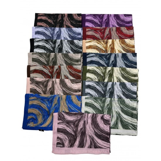 NOE SCARF DESENLİ BAMBU KRAŞ ŞAL MİX PAKET