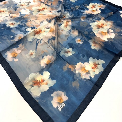 EYFEL BÜYÜK GÜLLÜ DESEN 120 x 120 SOFT EŞARP (12 Lİ MİX PAKET)