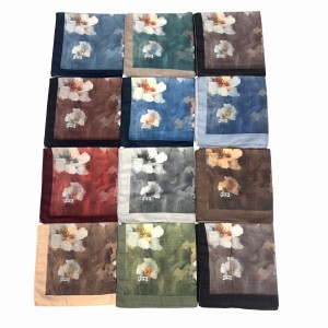 EYFEL BÜYÜK GÜLLÜ DESEN 120 x 120 SOFT EŞARP (12 Lİ MİX PAKET)