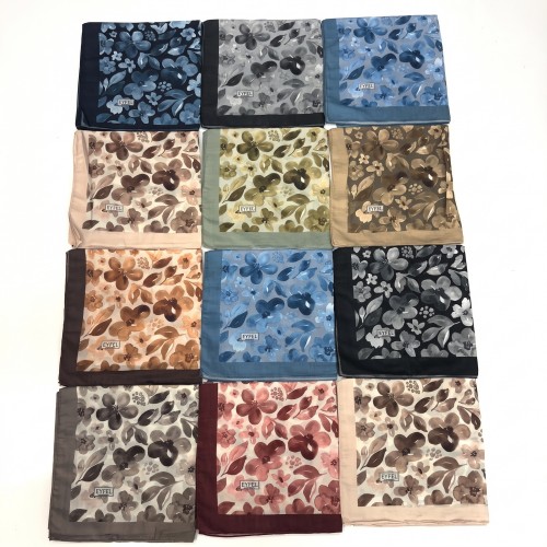 EYFEL DAL DESEN 120 x 120 SOFT EŞARP (12 Lİ MİX PAKET)