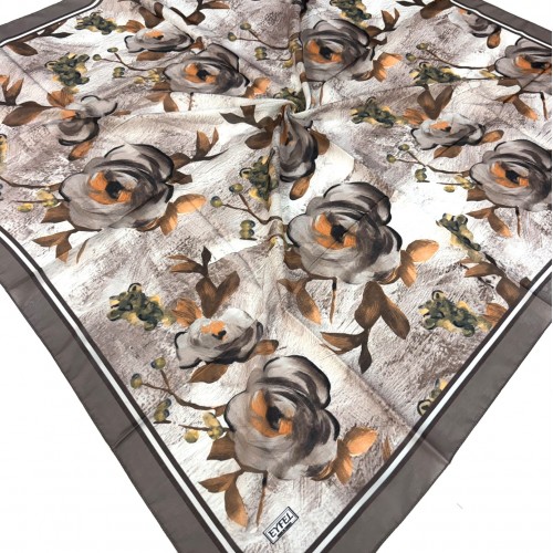 EYFEL GÜLLÜ DESEN 120 x 120 SOFT EŞARP (12 Lİ MİX PAKET)