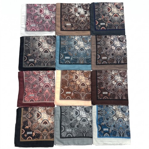 EYFEL EFSANE DESEN 120 x 120 SOFT EŞARP (12 Lİ MİX PAKET)