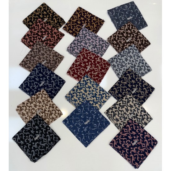 EYFEL OSMANLI DESEN ÇEKME KOTON EŞARP (16 LI MİX PAKET)