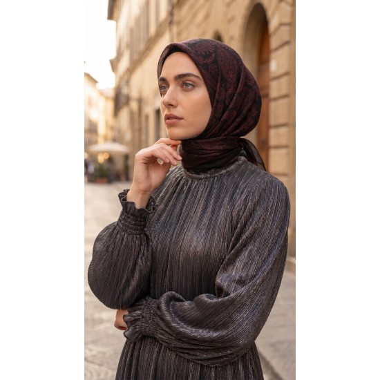 MİSMARA DESENLİ BAMBU KRAŞ EŞARP