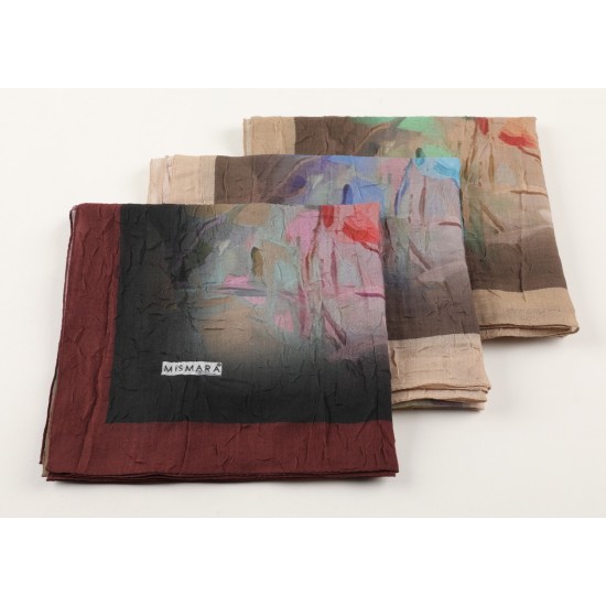 MISMARA PATTERNED BAMBOO CRASH SCARF