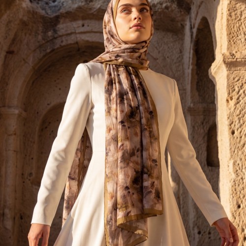 MİSMARA DESENLİ BAMBU KRAŞ ŞAL