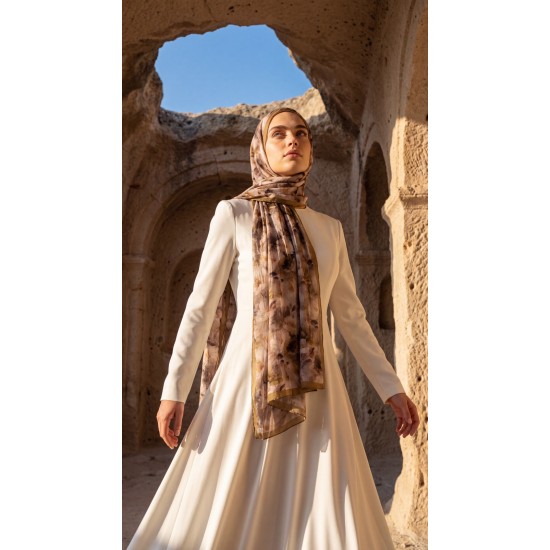 MİSMARA DESENLİ BAMBU KRAŞ ŞAL