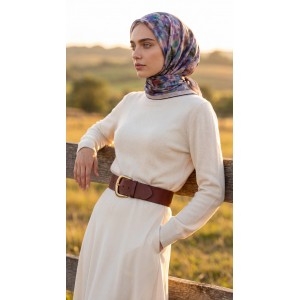 MİSMARA DESENLİ ORGANİK EŞARP