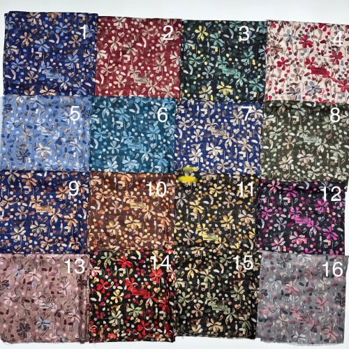 NURBELLA ÇİÇEK DESEN FLAMLI YAZMA (16 LI MİX PAKET)