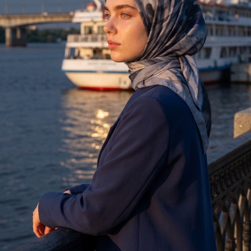 MİSAMARA DESENLİ BAMBU KRAŞ EŞARP