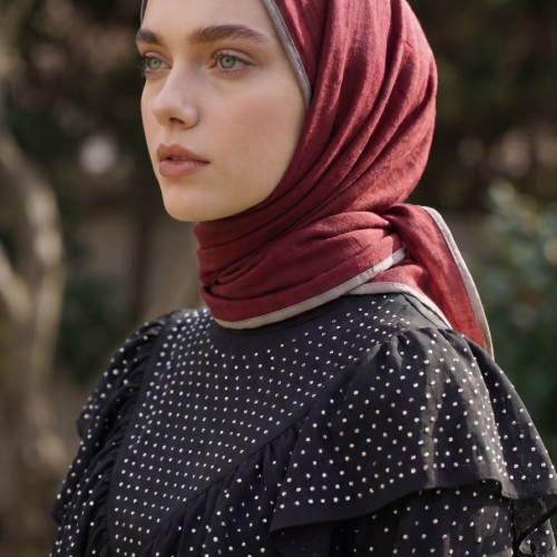 MİSMARA BİYELİ MÜSLİN EŞARP